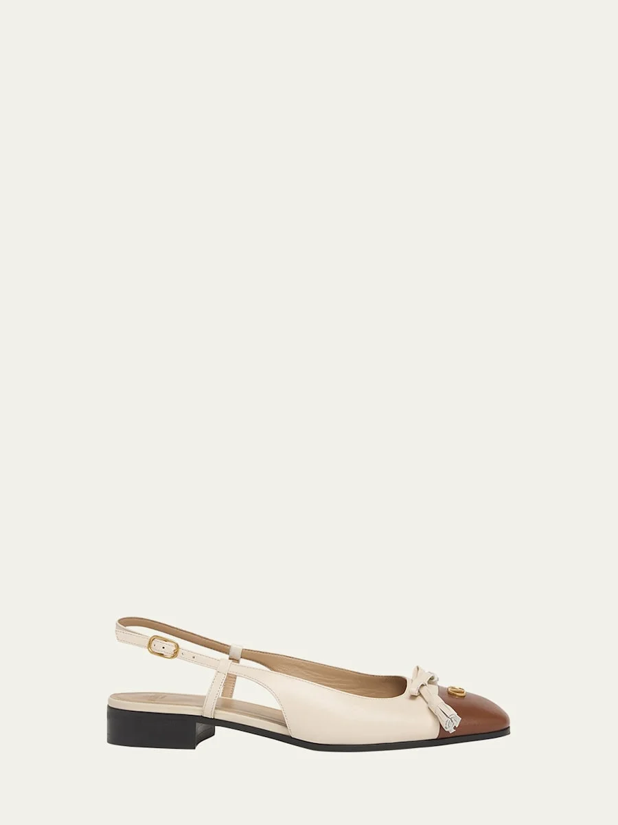 Slingback Ballerina Pumps - 1