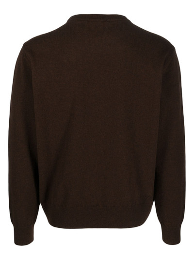 Lemaire crew neck wool jumper outlook