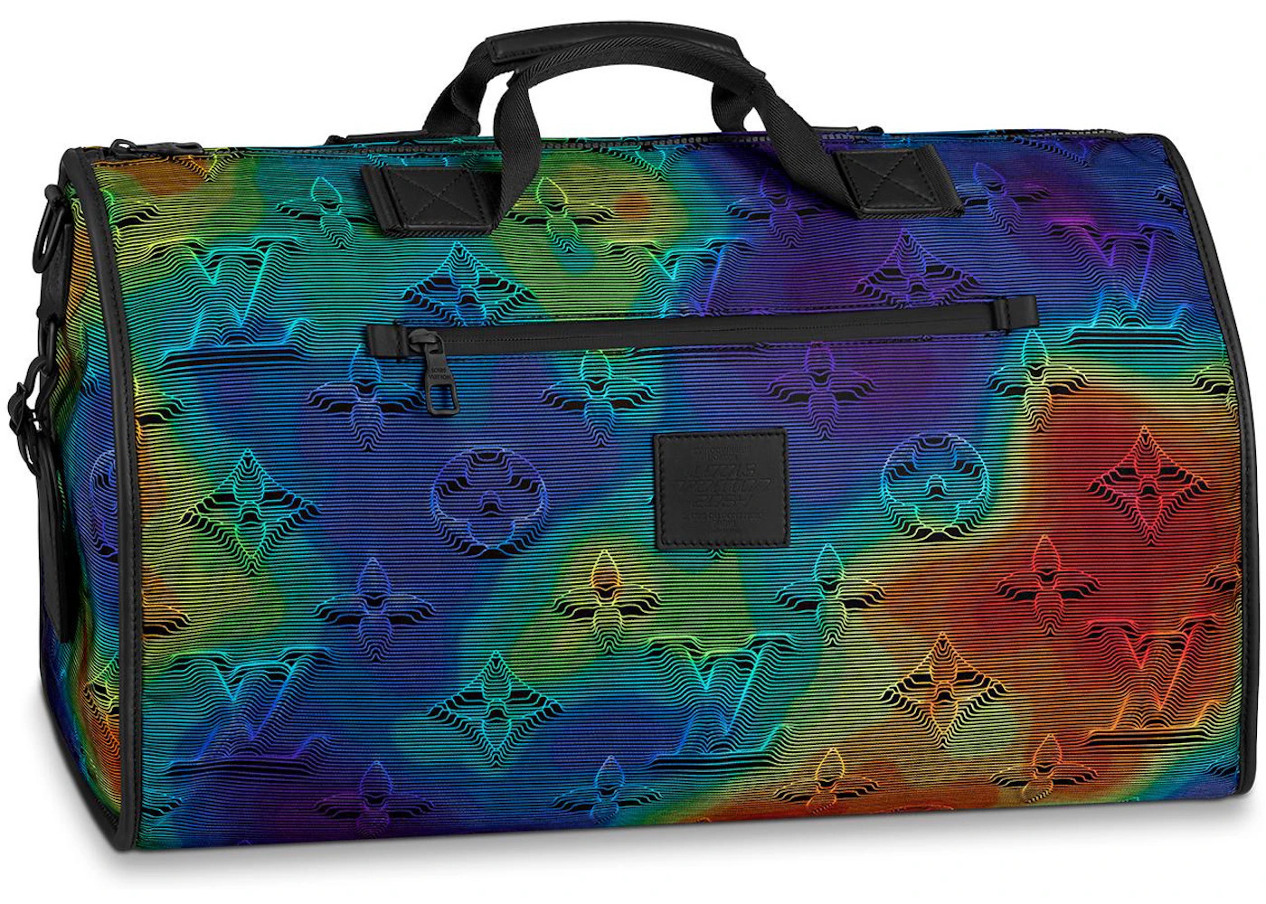 Louis Vuitton Reversible Keepall Bandouliere Monogram 3D 50 Rainbow/Gray/Black - 3