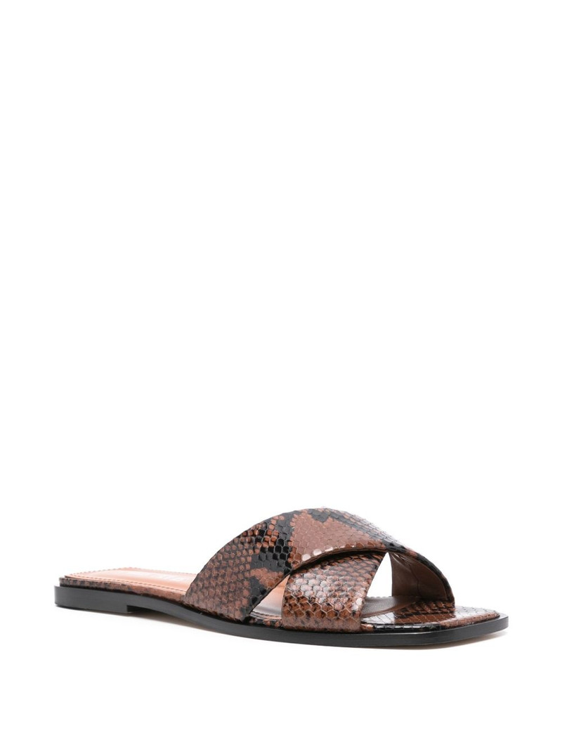 PARIS TEXAS snakeskin-effect sandals outlook