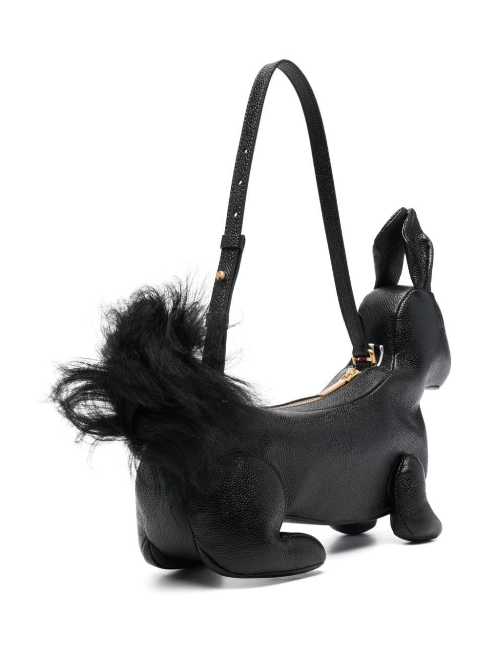 squirrel-motif leather shoulder bag - 3