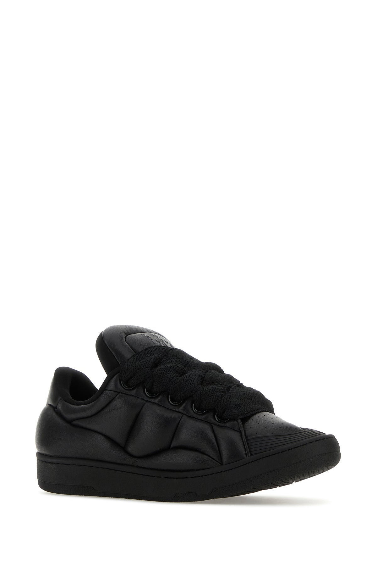 Black leather Curb XL sneakers - 2