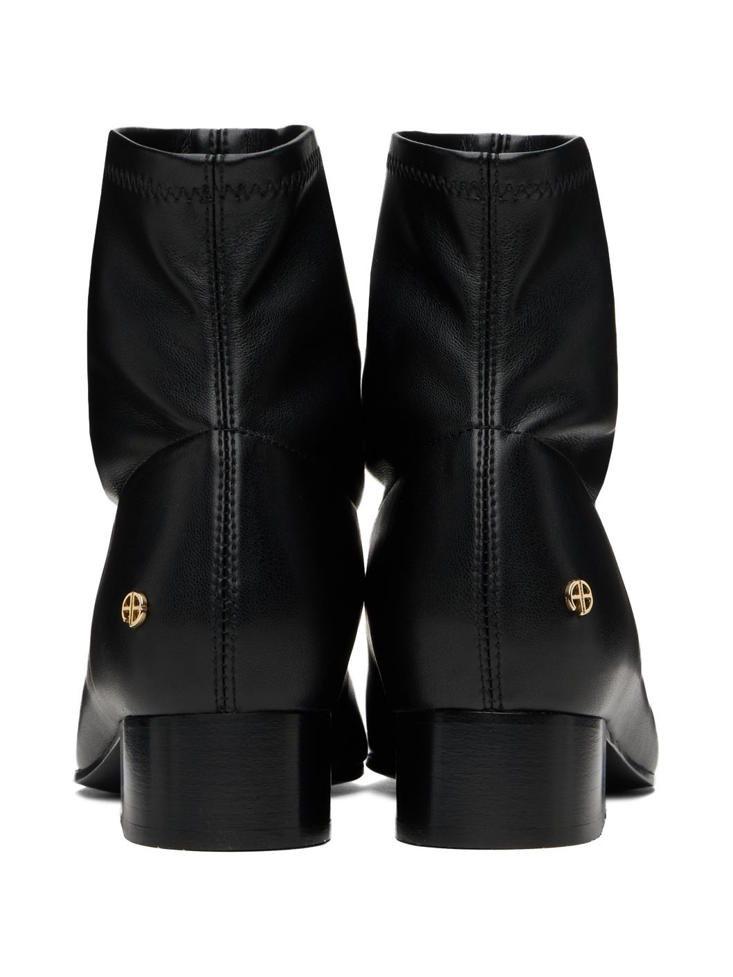 Black Hilda Flat Boots - 2