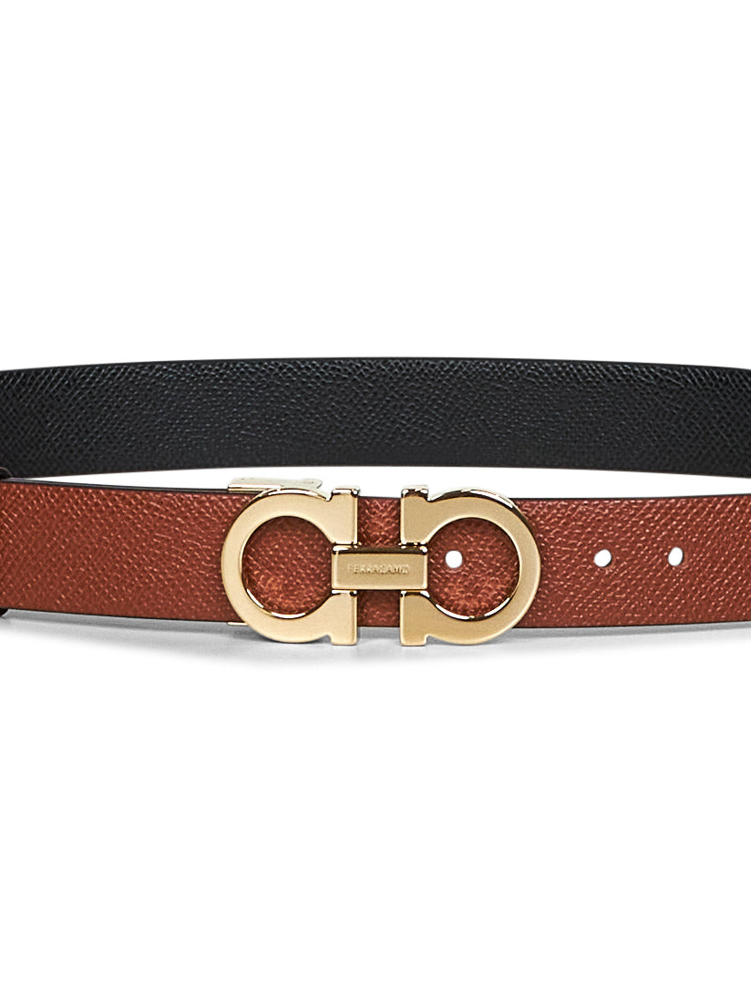 Gancini reversible leather belt - 2