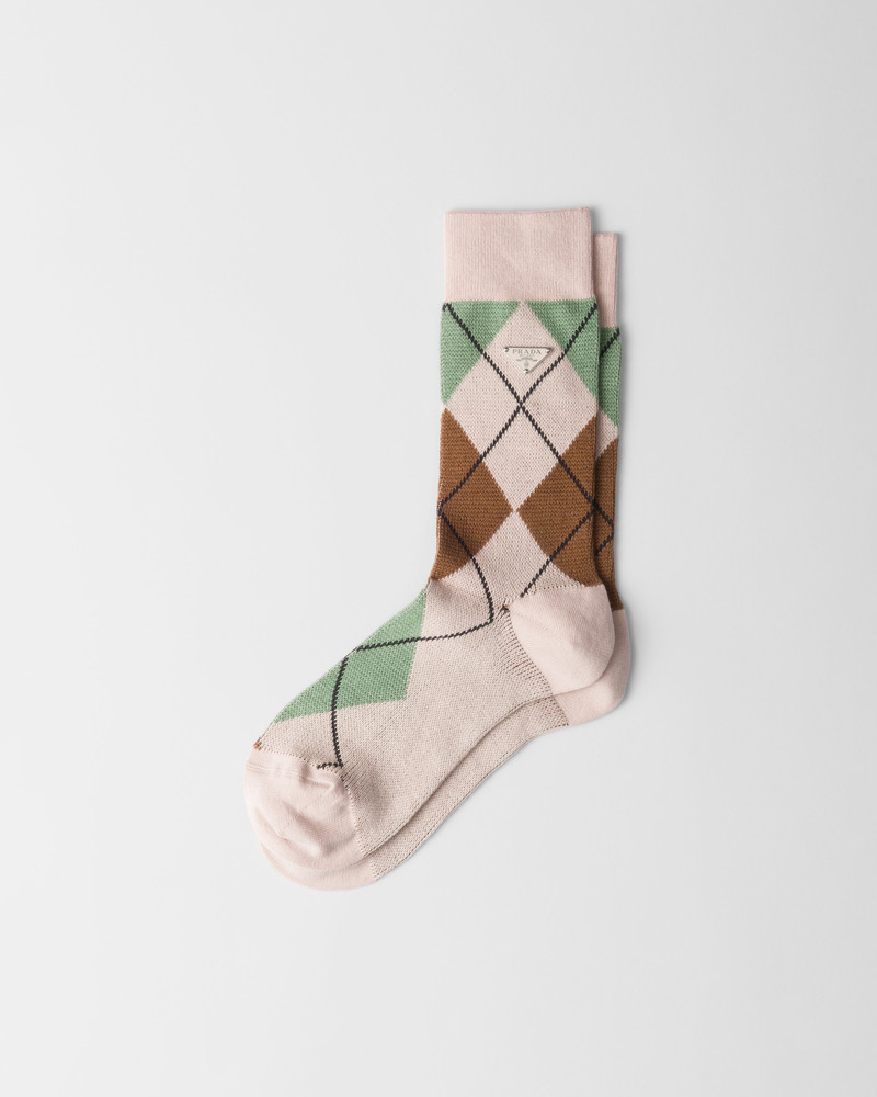 Argyle cotton socks 1