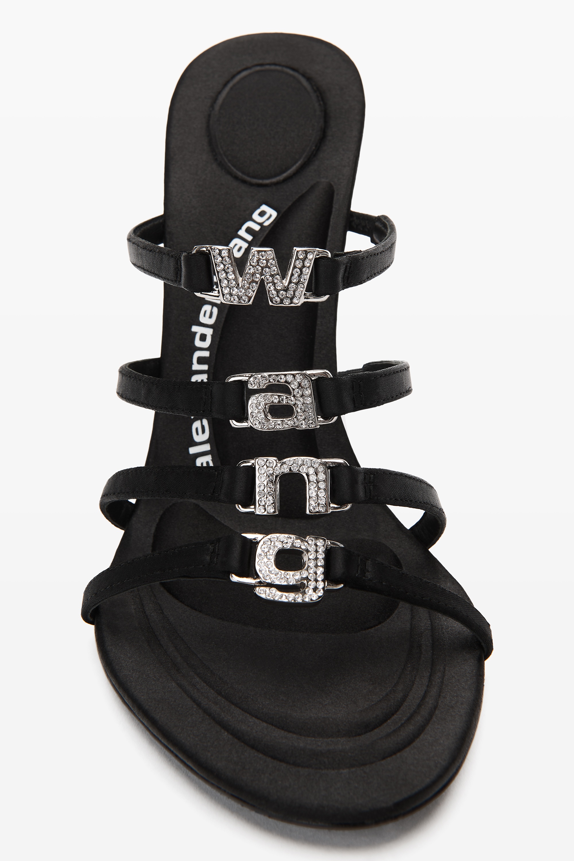 NALA 105 LOGO SANDAL IN SATIN - 3