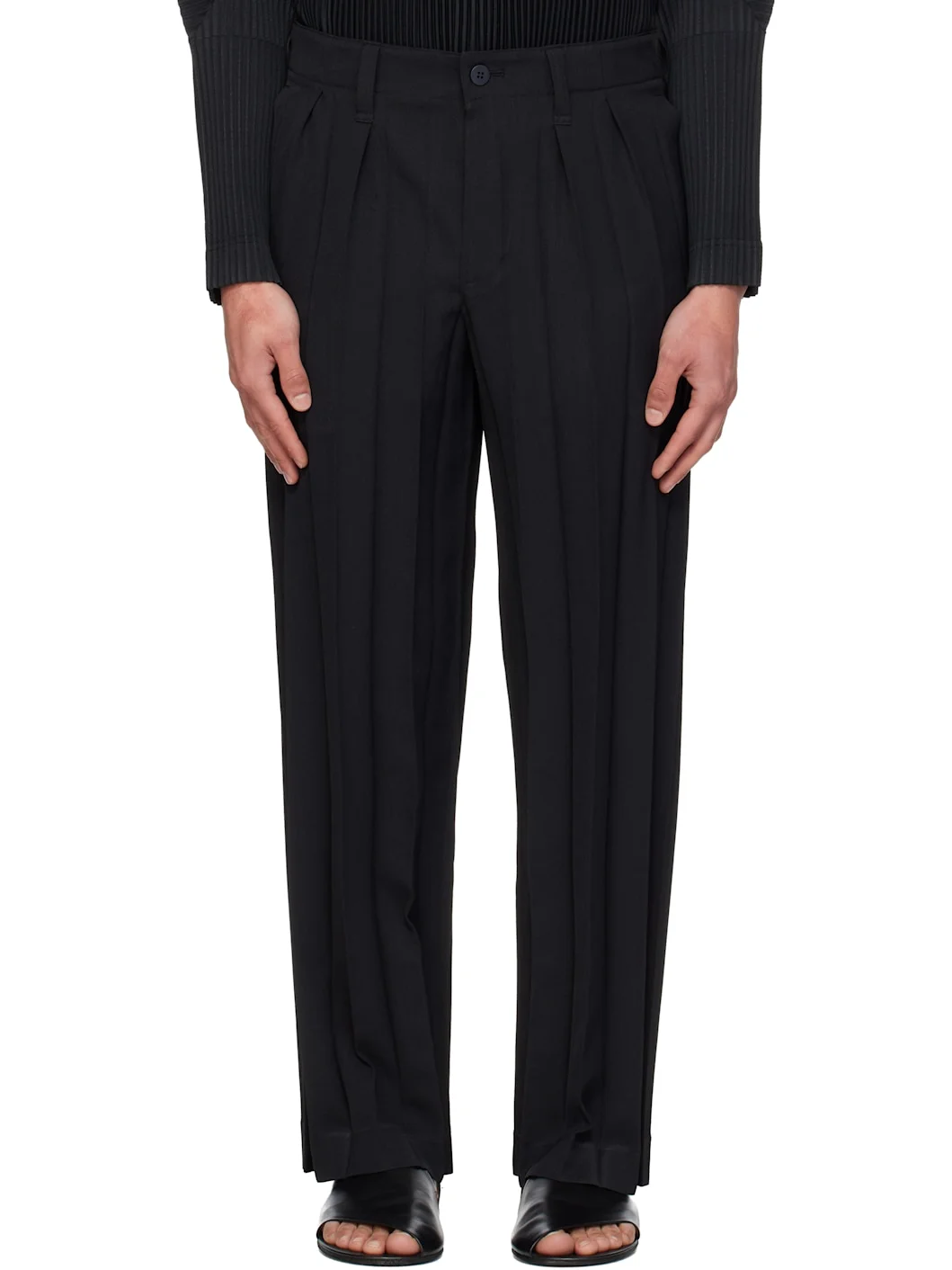 Black Edge Ensemble Trousers - 1