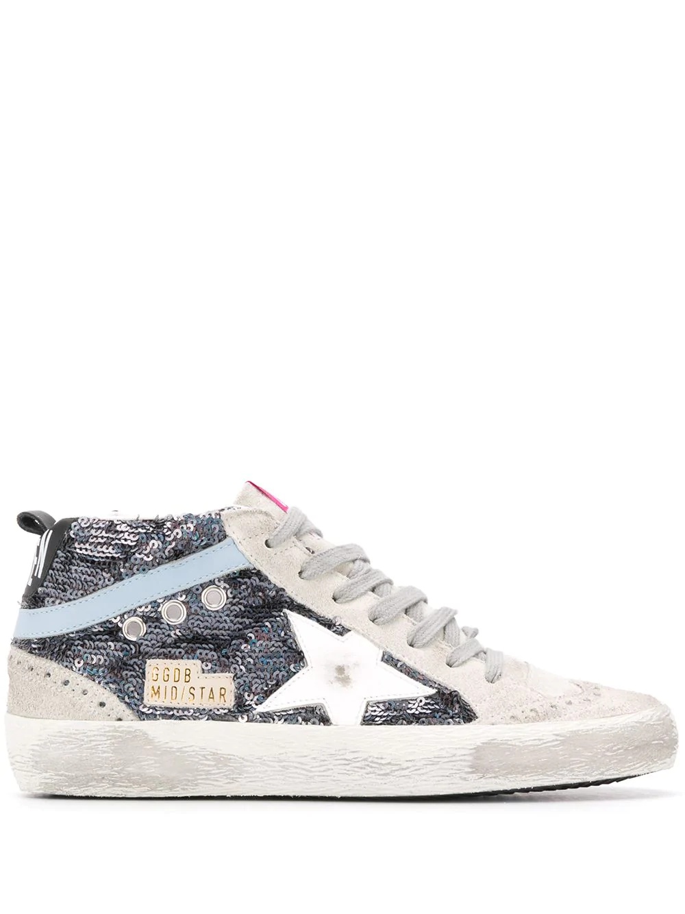 Mid Star sequinned high-top sneakers - 1