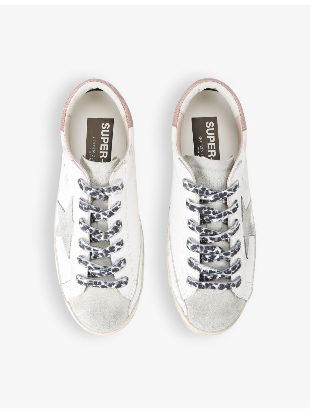 Women's Superstar 11868 star-embroidered leather low-top trainers - 2