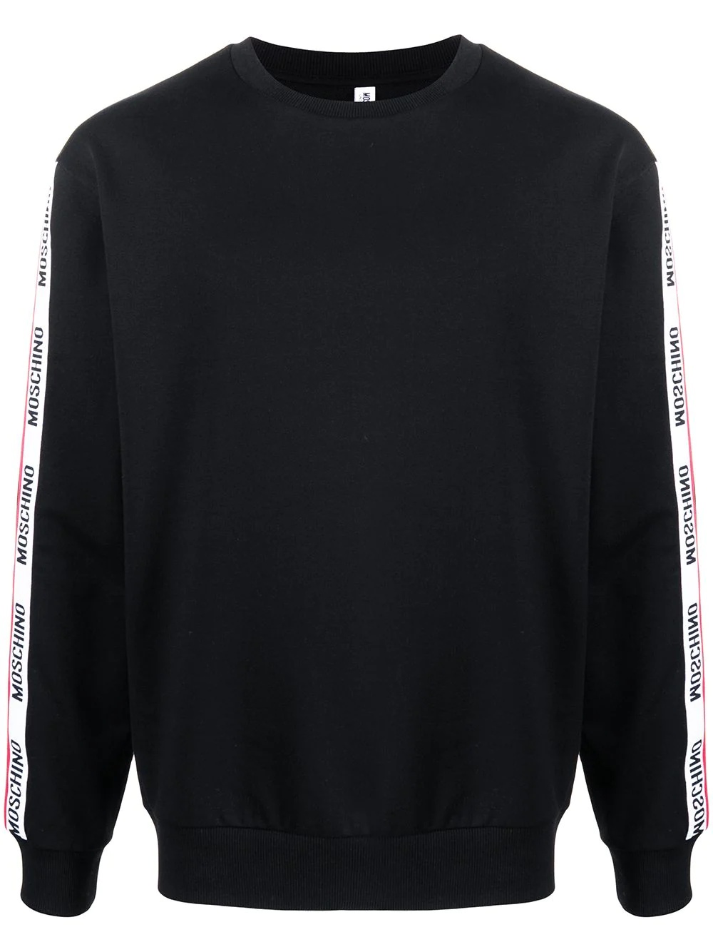 logo-tape long-sleeve sweatshirt - 1