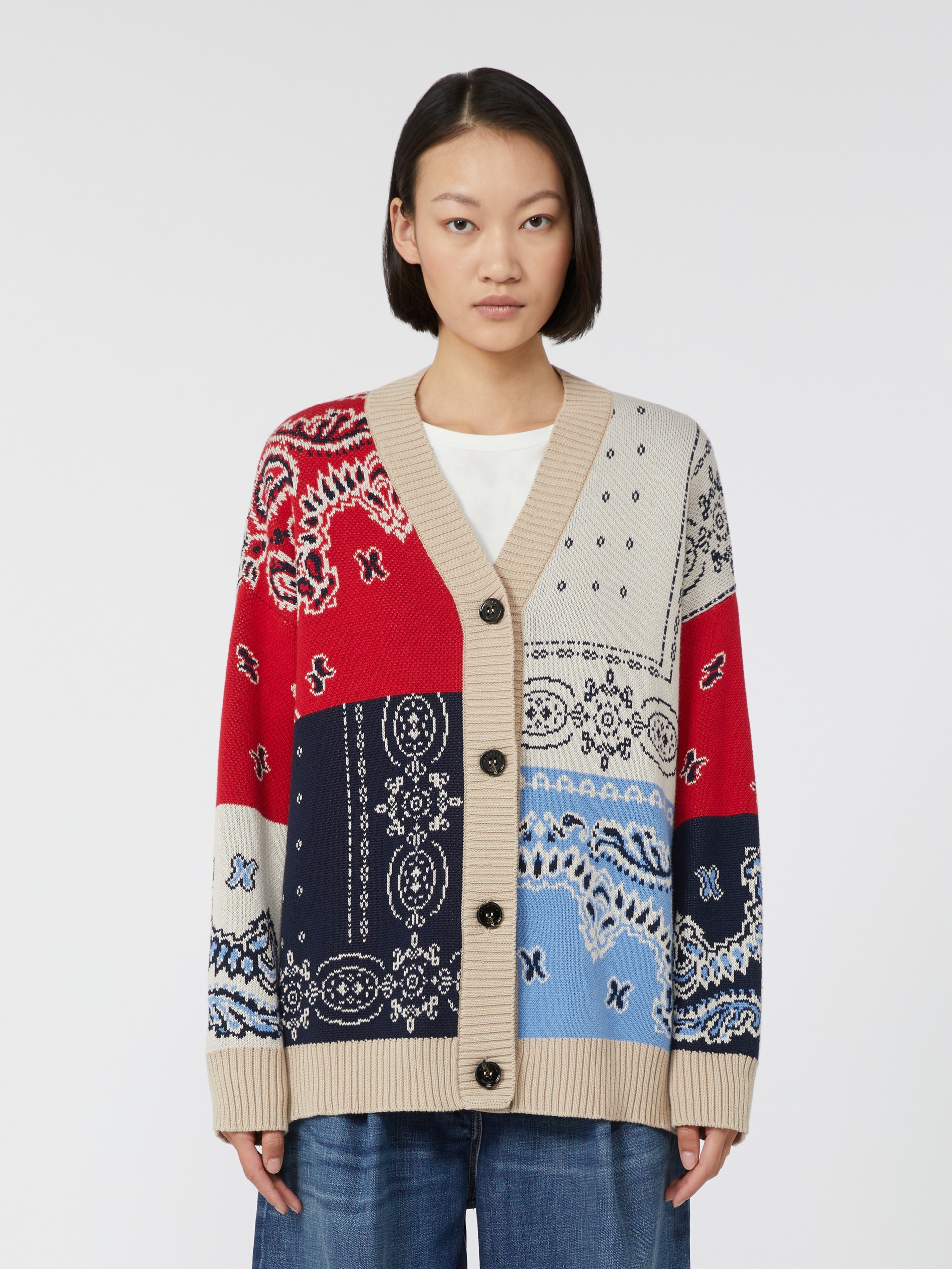 BAOBAB Oversized jacquard yarn cardigan - 3