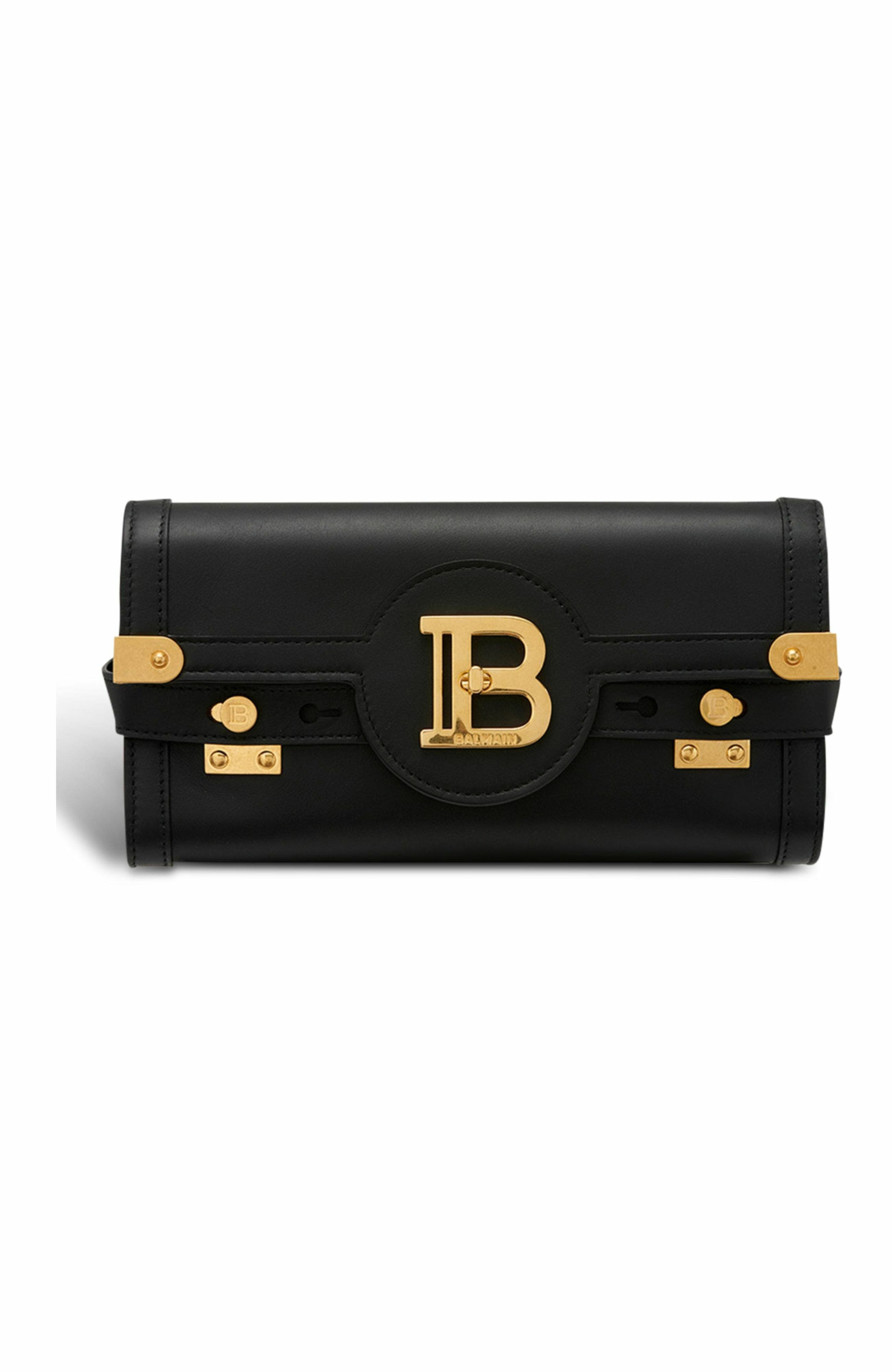 Balmain B-Buzz Pouch 23 in calfskin in Black at Nordstrom - 1