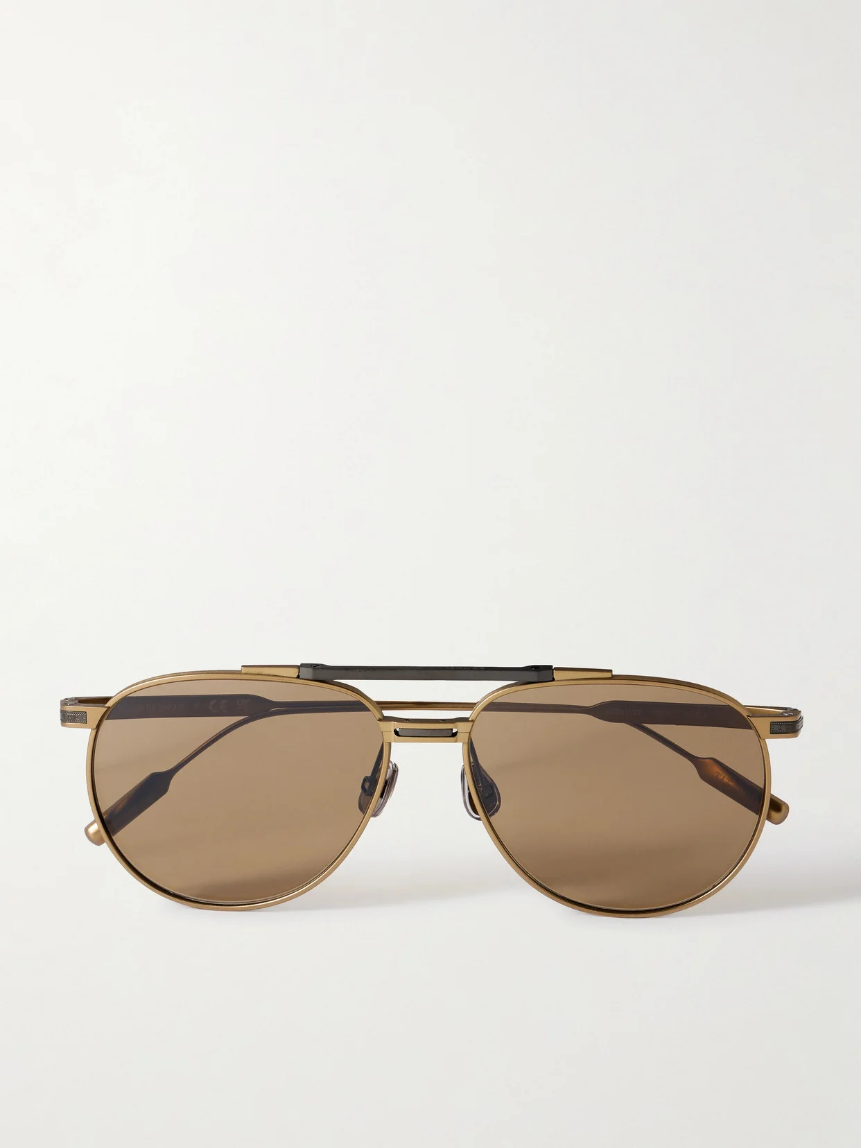 Aviator-style Titanium Sunglasses - 1