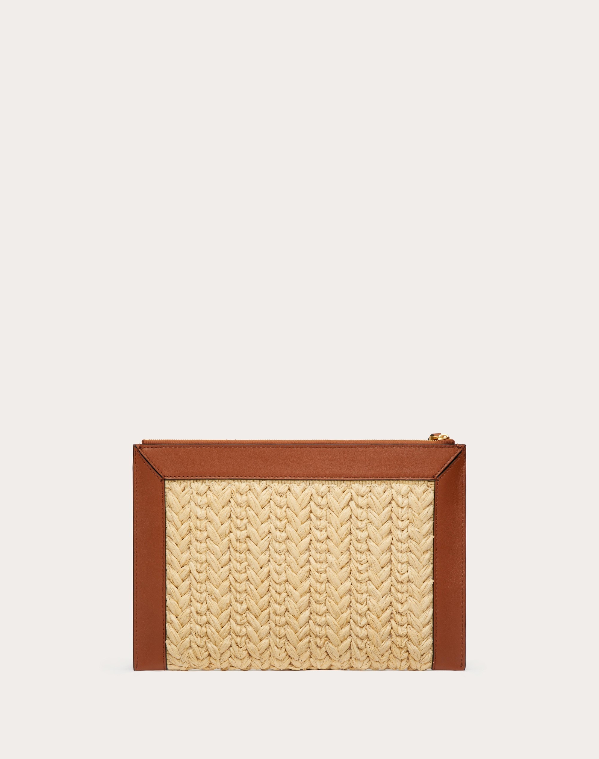 VLOGO SIGNATURE STRAW POUCH - 3
