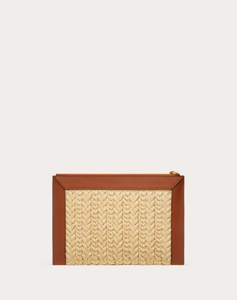 VLOGO SIGNATURE STRAW POUCH 3