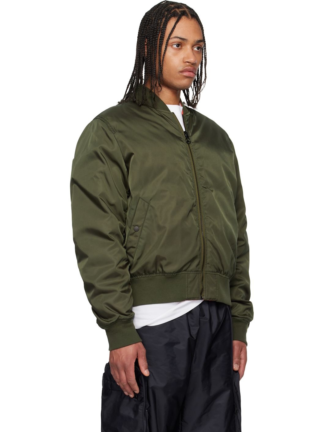 Mercedes-Benz by NIGO Khaki & Orange Neper Down Bomber Jacket - 2
