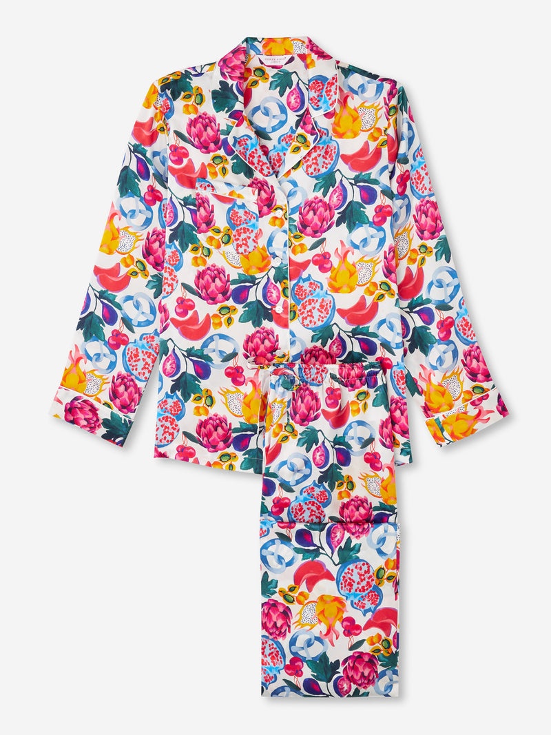 Women's Pyjamas Brindisi 78 Silk Satin White - 1