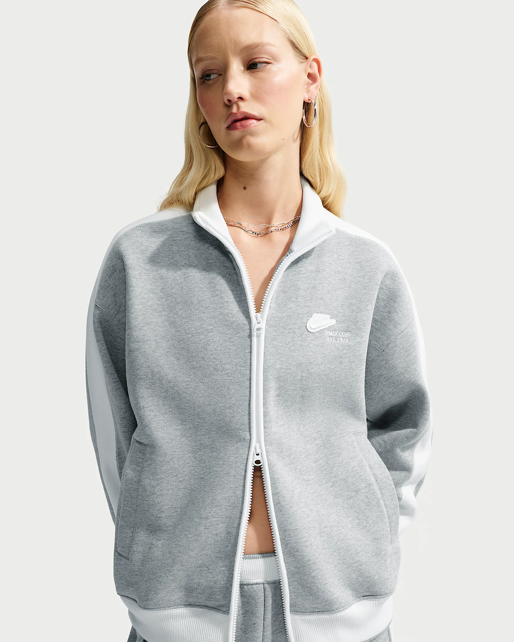 Nike Studio Fleece Medium Weight "Nike Run Club" Women's Track Jacket - 1