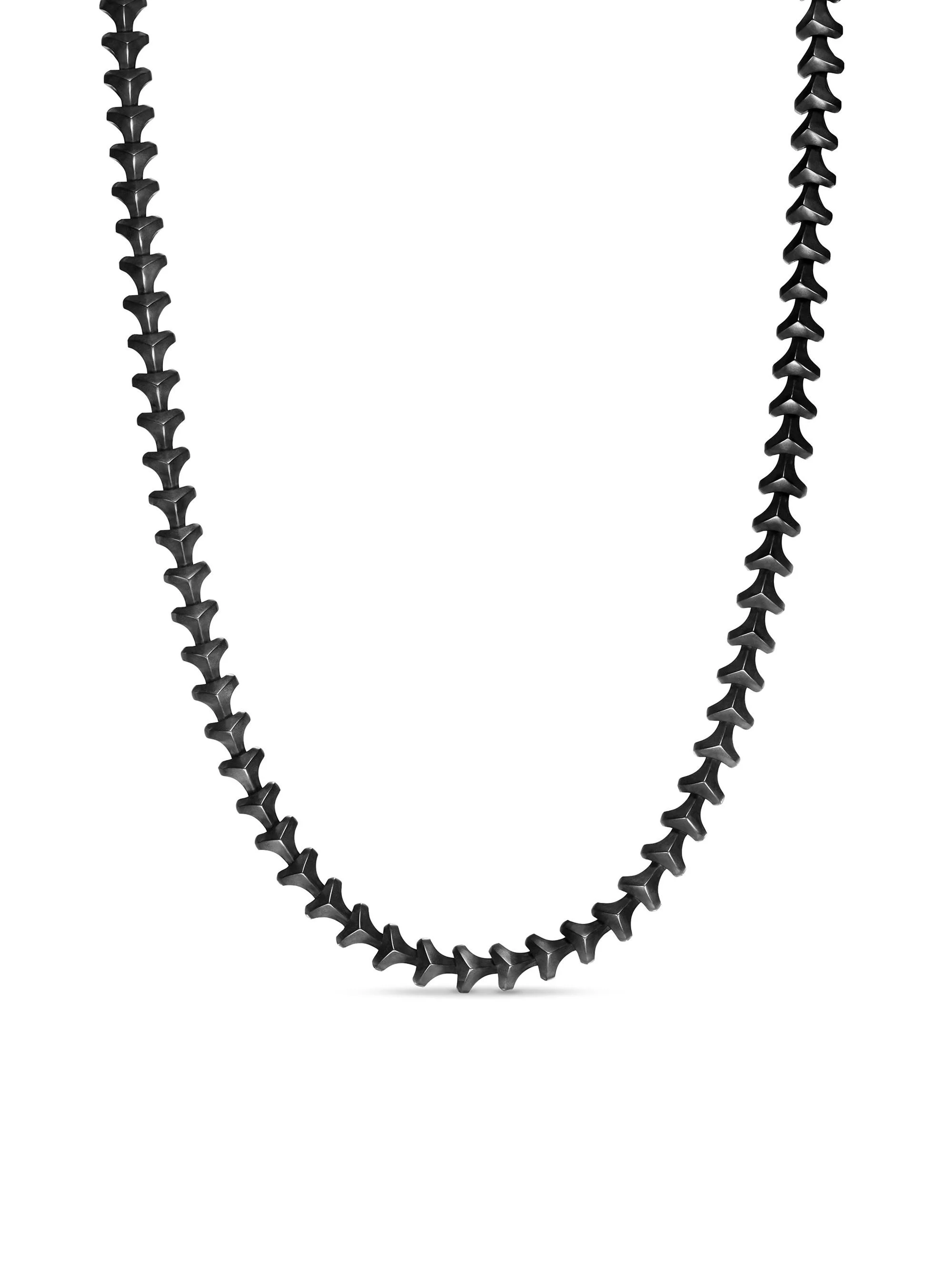 Men's Armory Necklace in Titanium - Black - 1