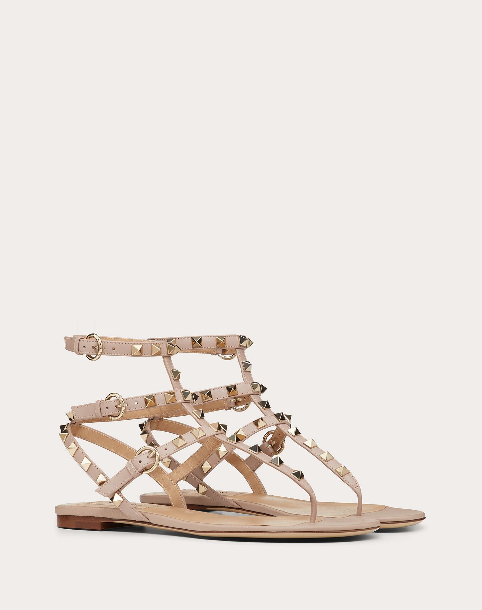 Rockstud Flip Flop Sandal in Calfskin Leather - 2