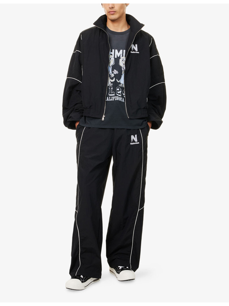 NAHMIAS Warm Up Baggy-Fit Cotton-Blend Bottoms outlook
