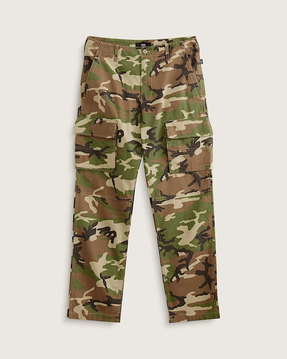 Fatigue Cargo Loose Tapered Ripstop Pants - 1