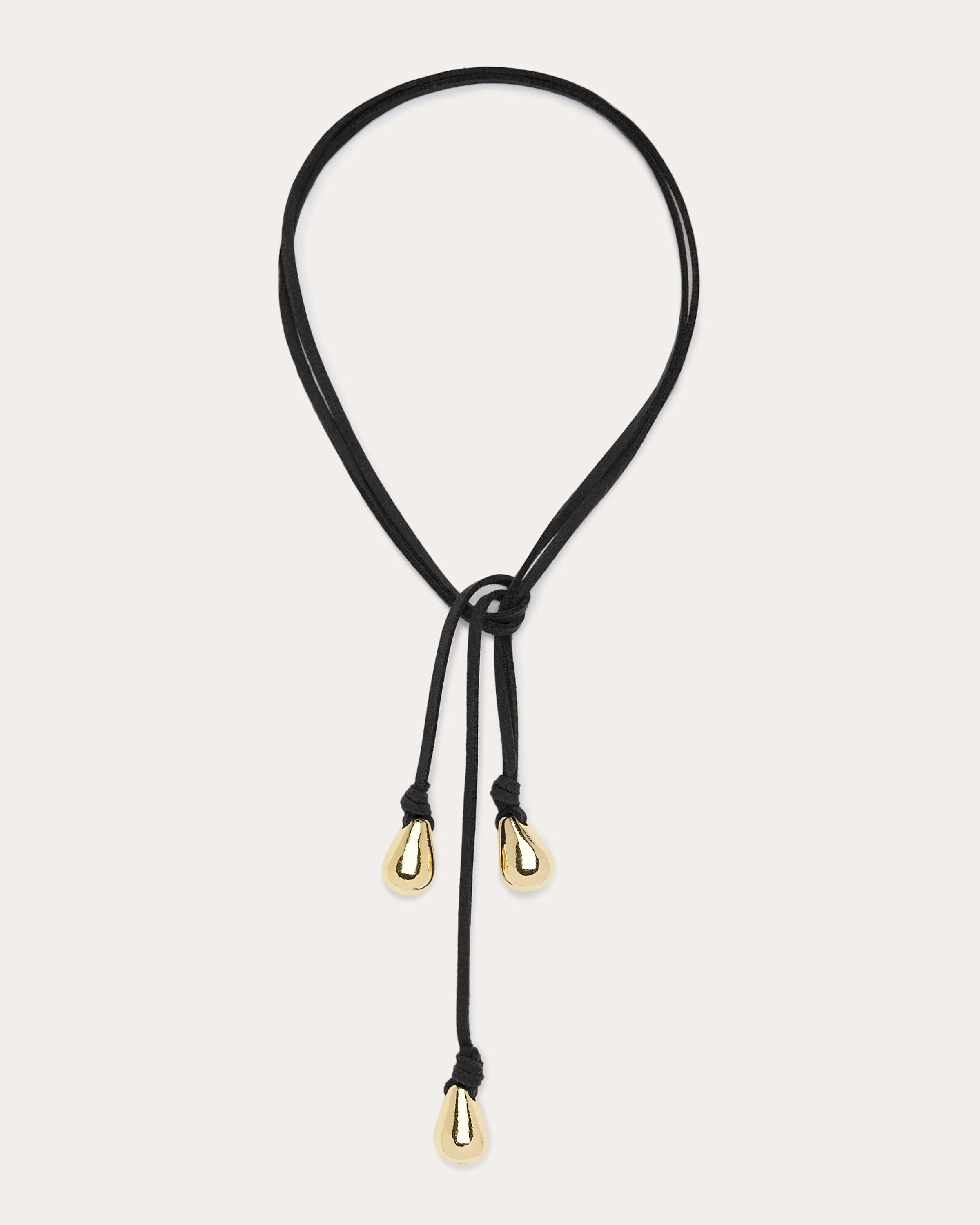 Yara Suede Tie Necklace - 1