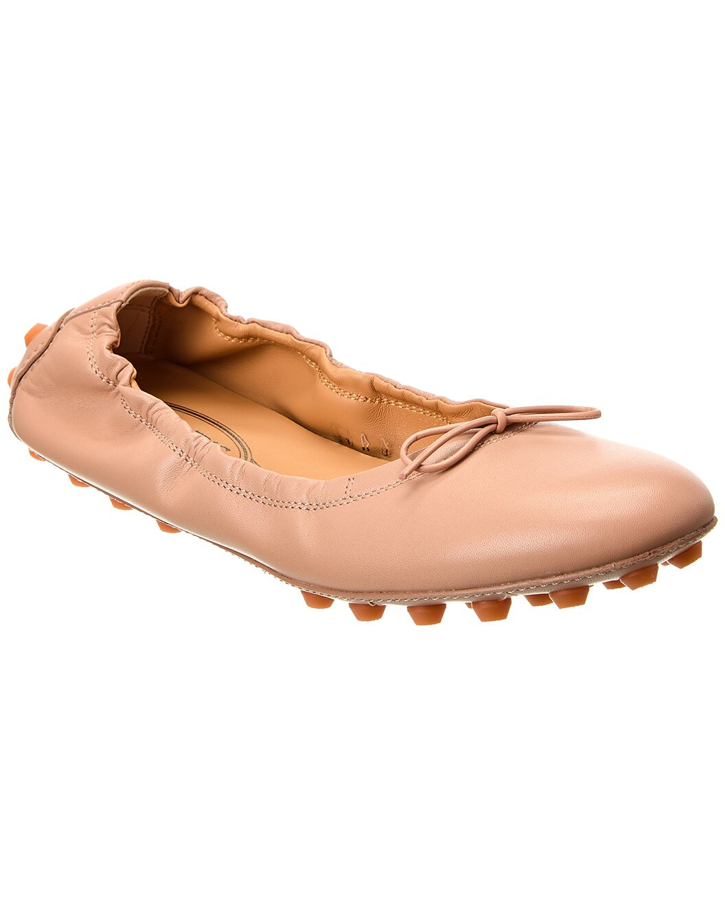 TODs Bubble Leather Ballerina Flat - 1