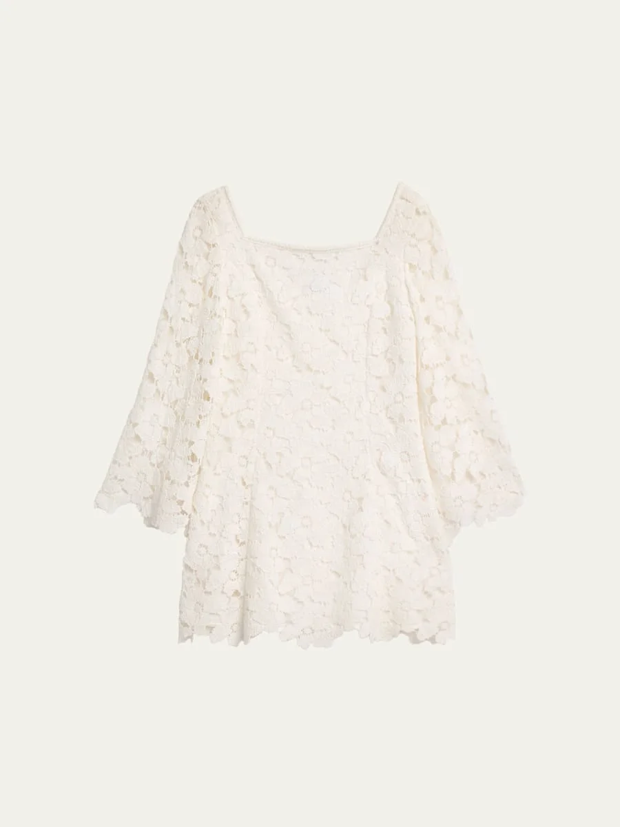Hana Lace Mini Dress - 1