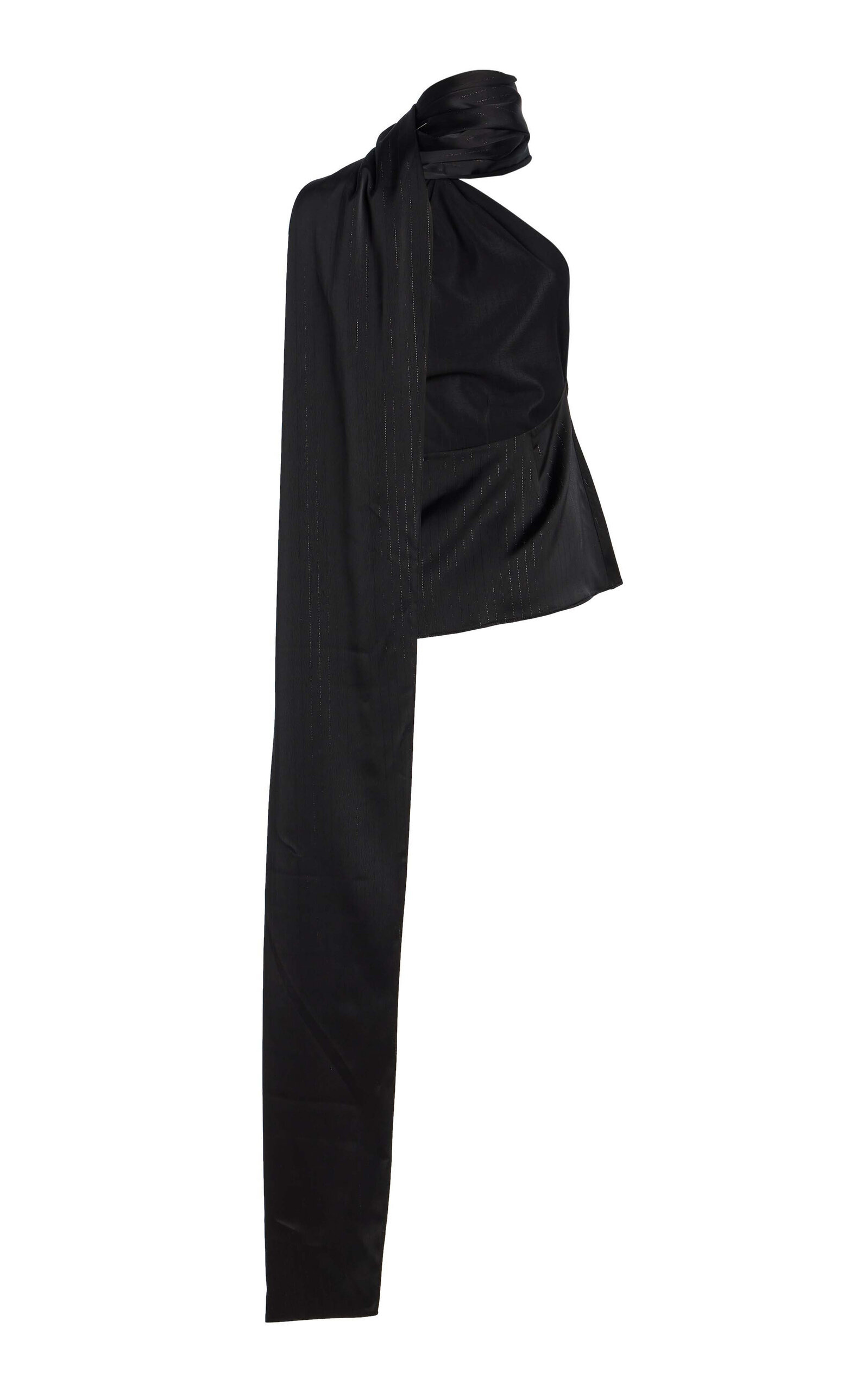 Scarf Neck Top black - 5