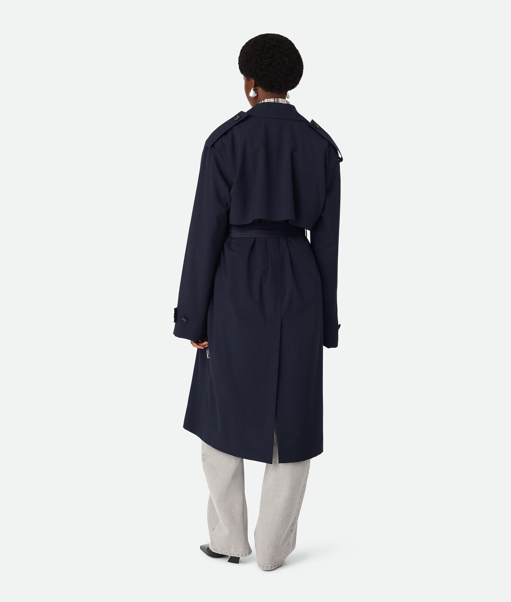 Fine Wool Trench Coat - 3
