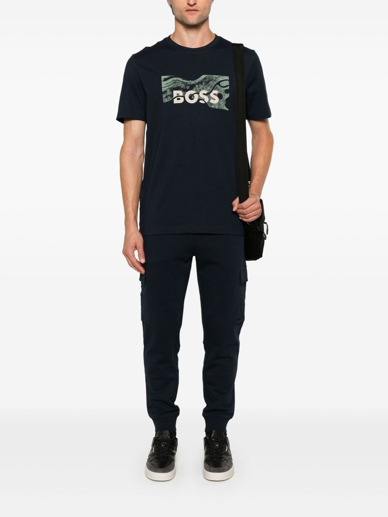 BOSS cotton cargo track pants outlook