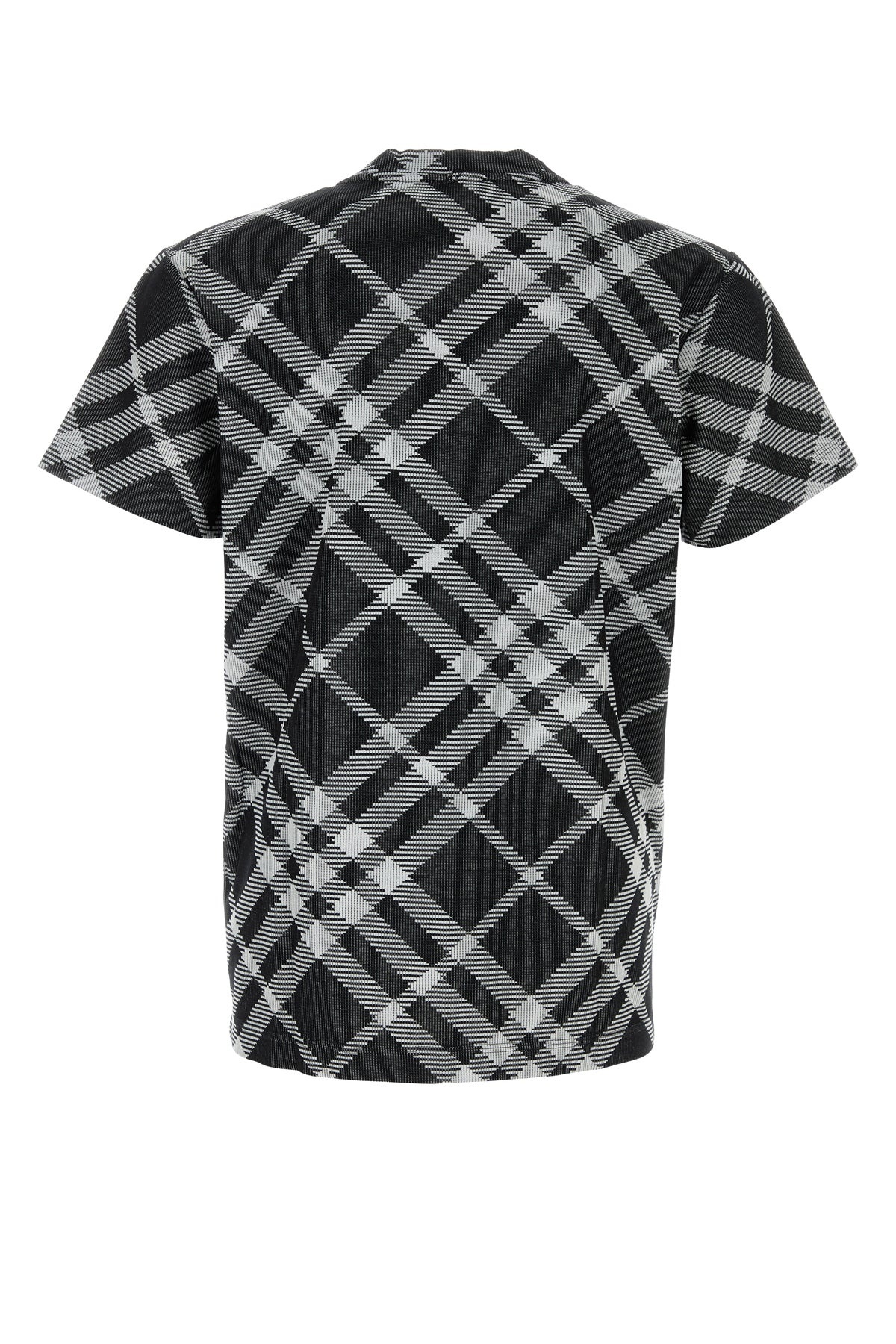 Printed stretch cotton blend t-shirt - 2