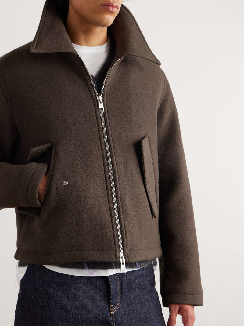 Shearling-Trimmed Wool Jacket 6