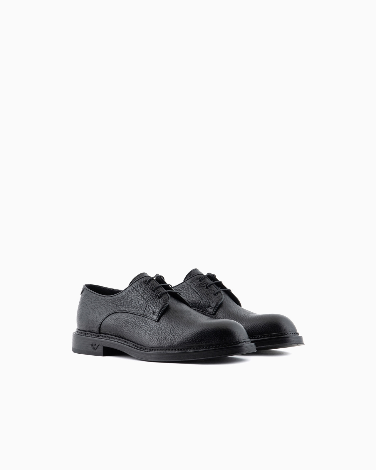 Pebbled leather Derby shoes - 2