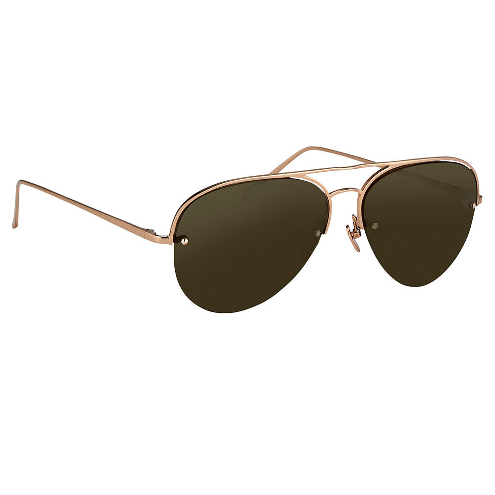 LINDA FARROW 543 C6 AVIATOR SUNGLASSES - 2