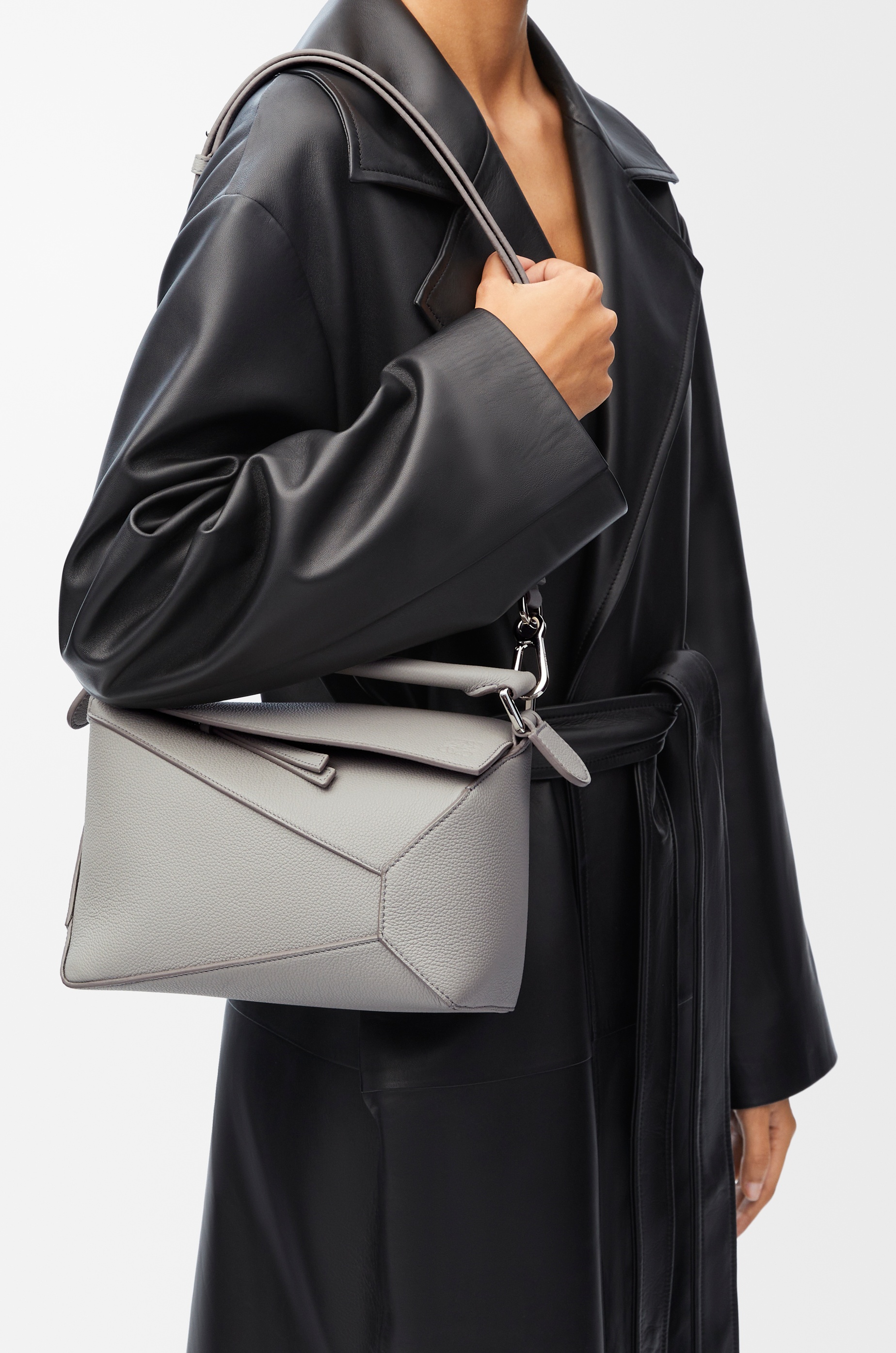 Small Puzzle bag in soft grained calfskin - 3