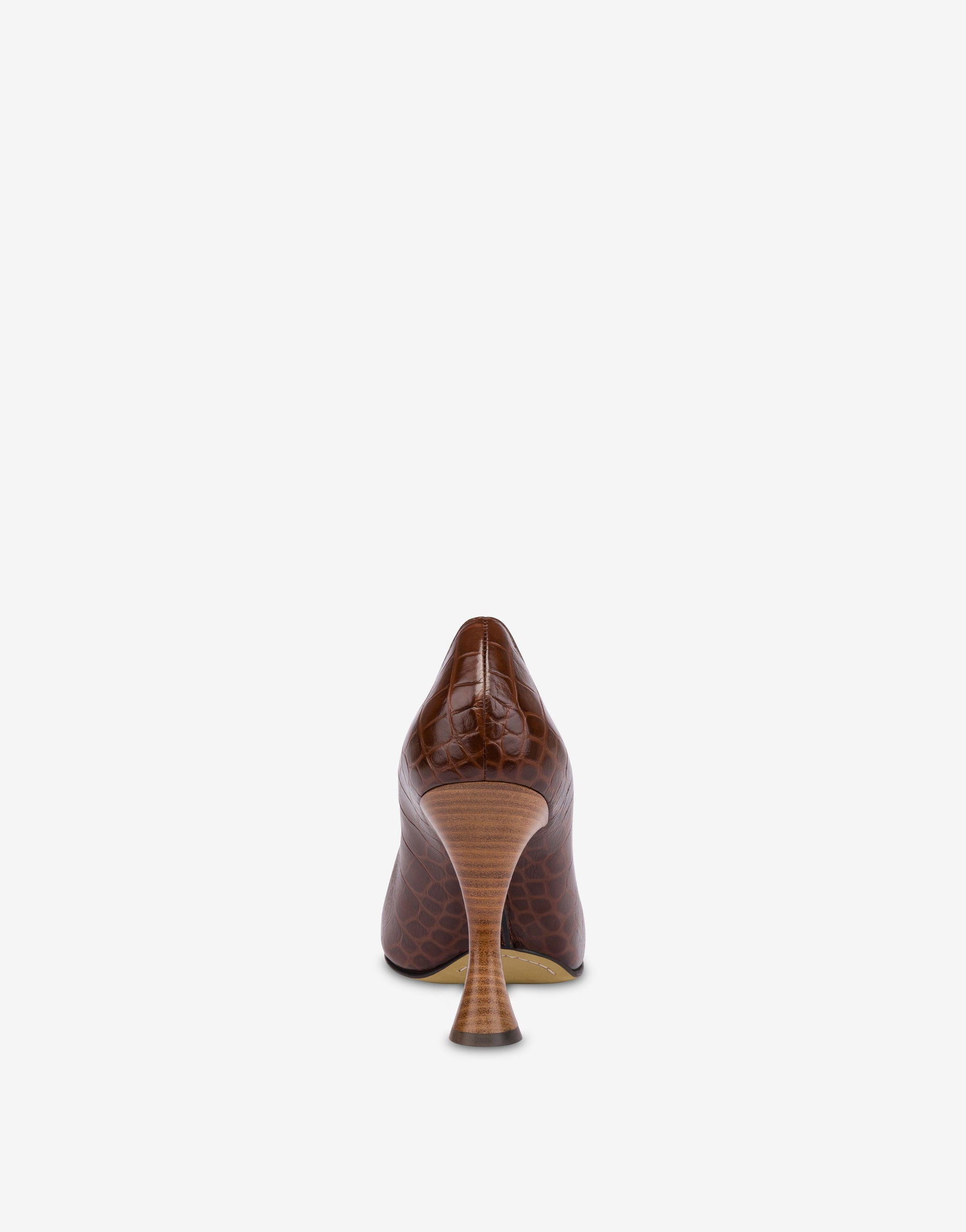 CROC-PRINT CALFSKIN PUMPS - 2