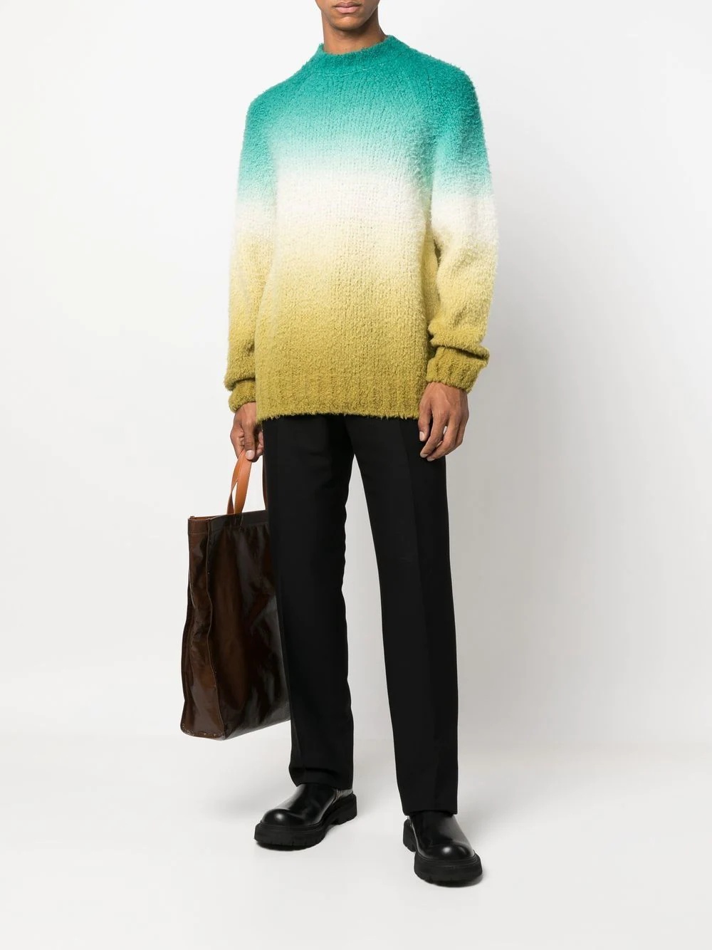 gradient-effect knitted jumper - 2