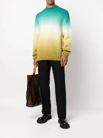 sacai gradient-effect knitted jumper outlook