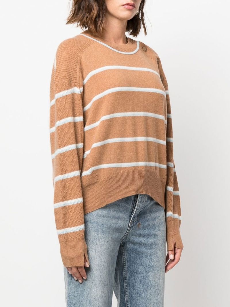 striped cashmere jumper - 3