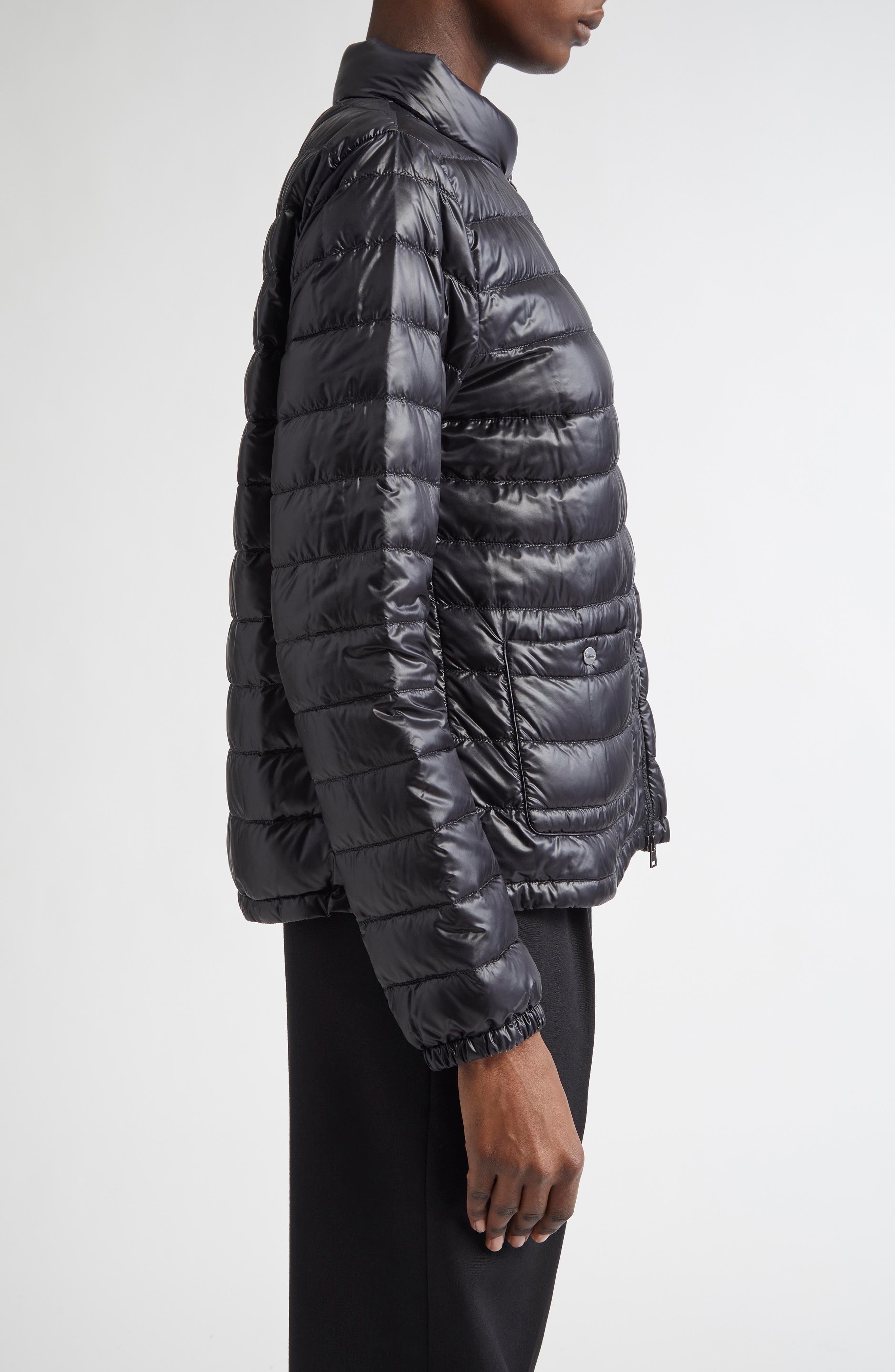 Herno Shiny Down Puffer Jacket in Black at Nordstrom - 3