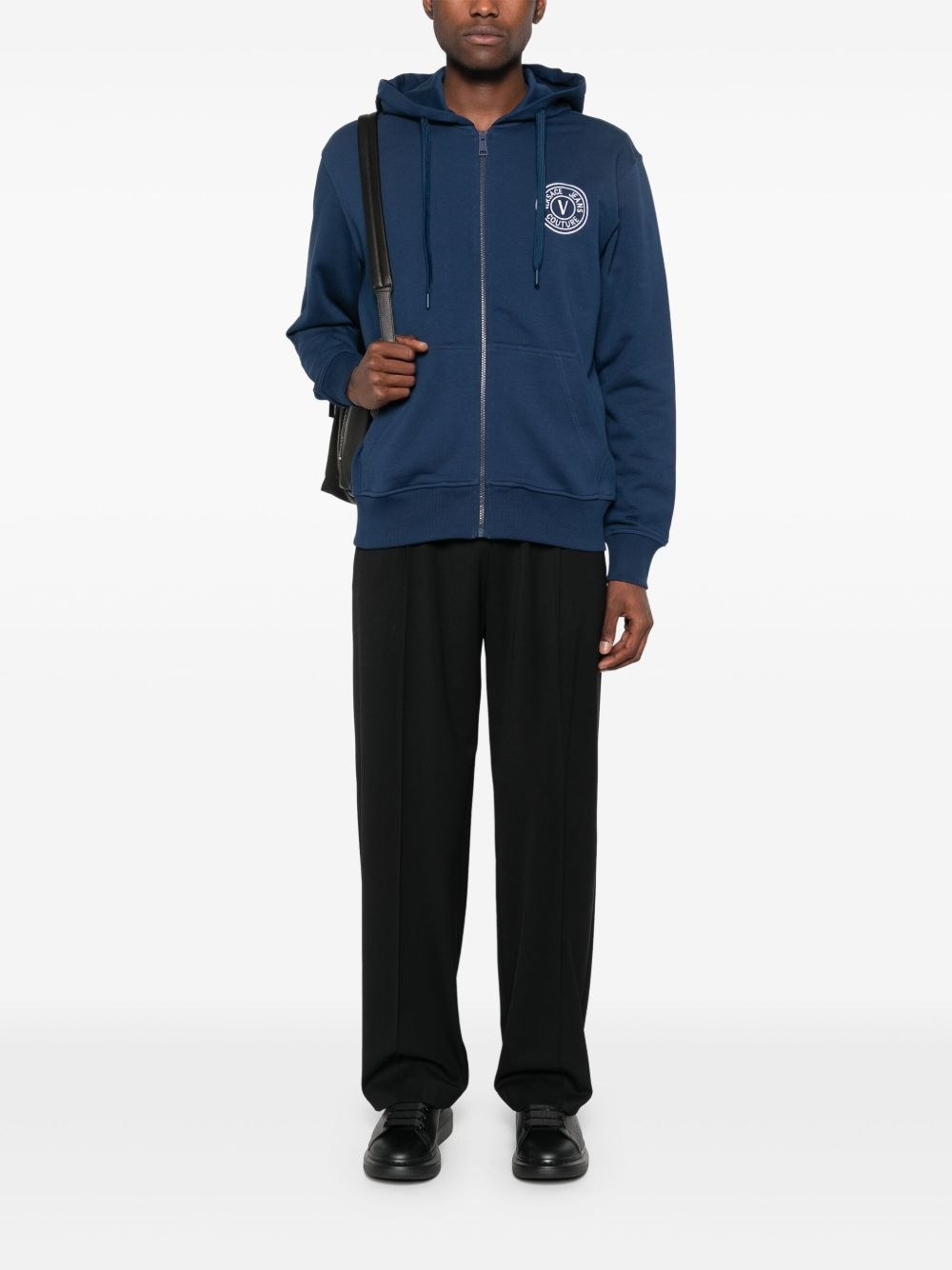 logo-embroidered hoodie - 2
