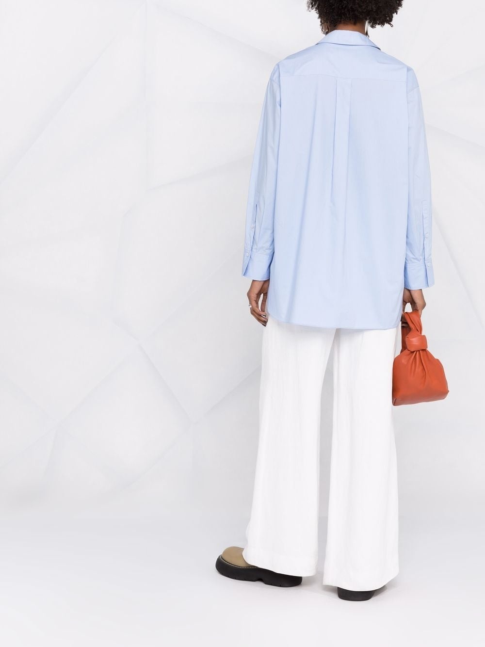 oversized poplin cotton shirt - 6