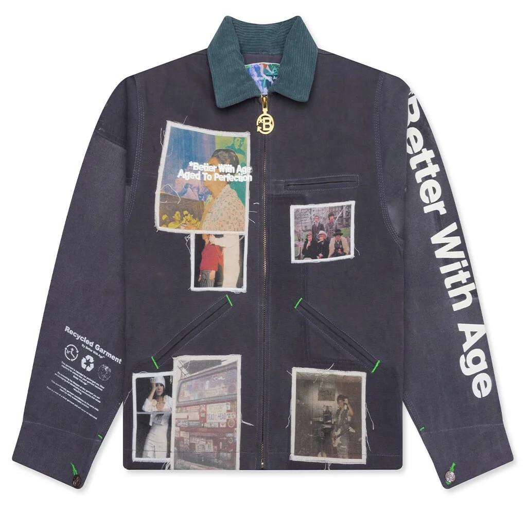 SCANDAL RECONSTRUCTED WORKWEAR JACKET - MULTI - 1