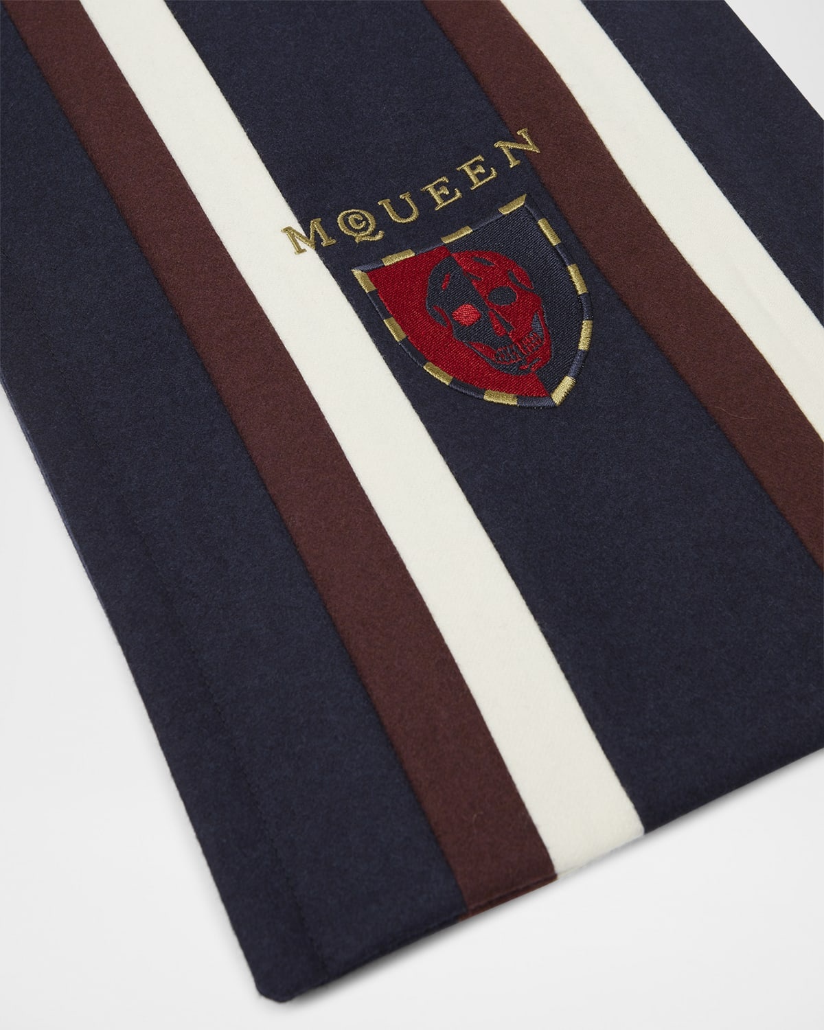 Striped Scarf W/ Logo Crest - 3