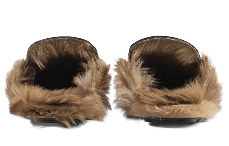 Gucci Princetown Series Wool Slipper Black 397647-DKHH0-1063 - 5