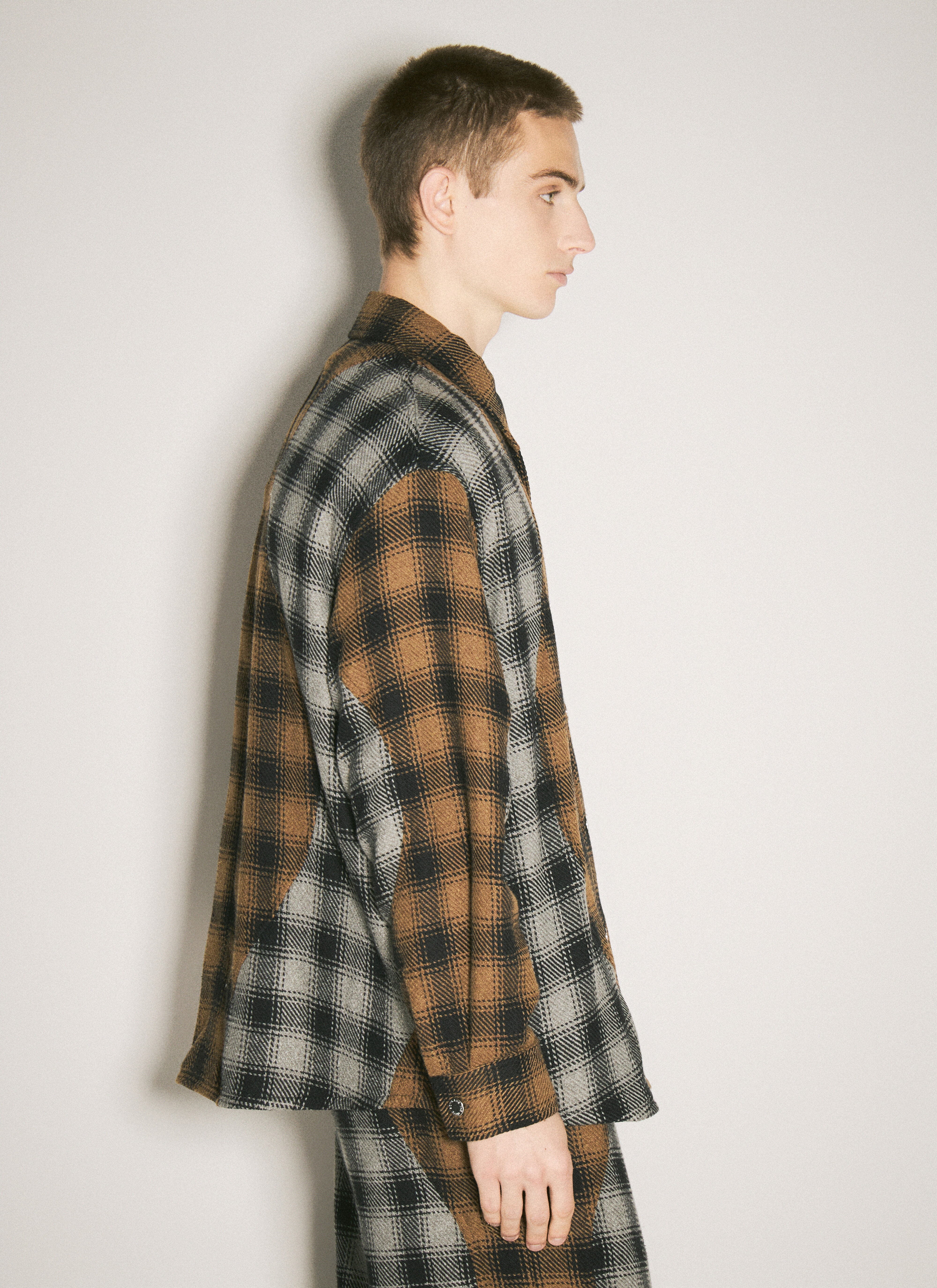 Plaid Shirt Jacket - 4