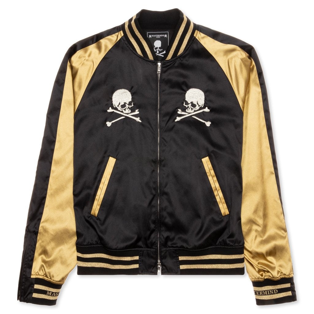 MASTERMIND WORLD SOUVENIR JACKET - BLACK/GOLD - 1