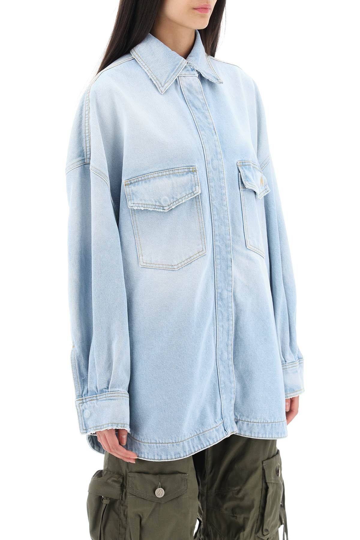 OVERSIZED DENIM OVERSHIRT - 3